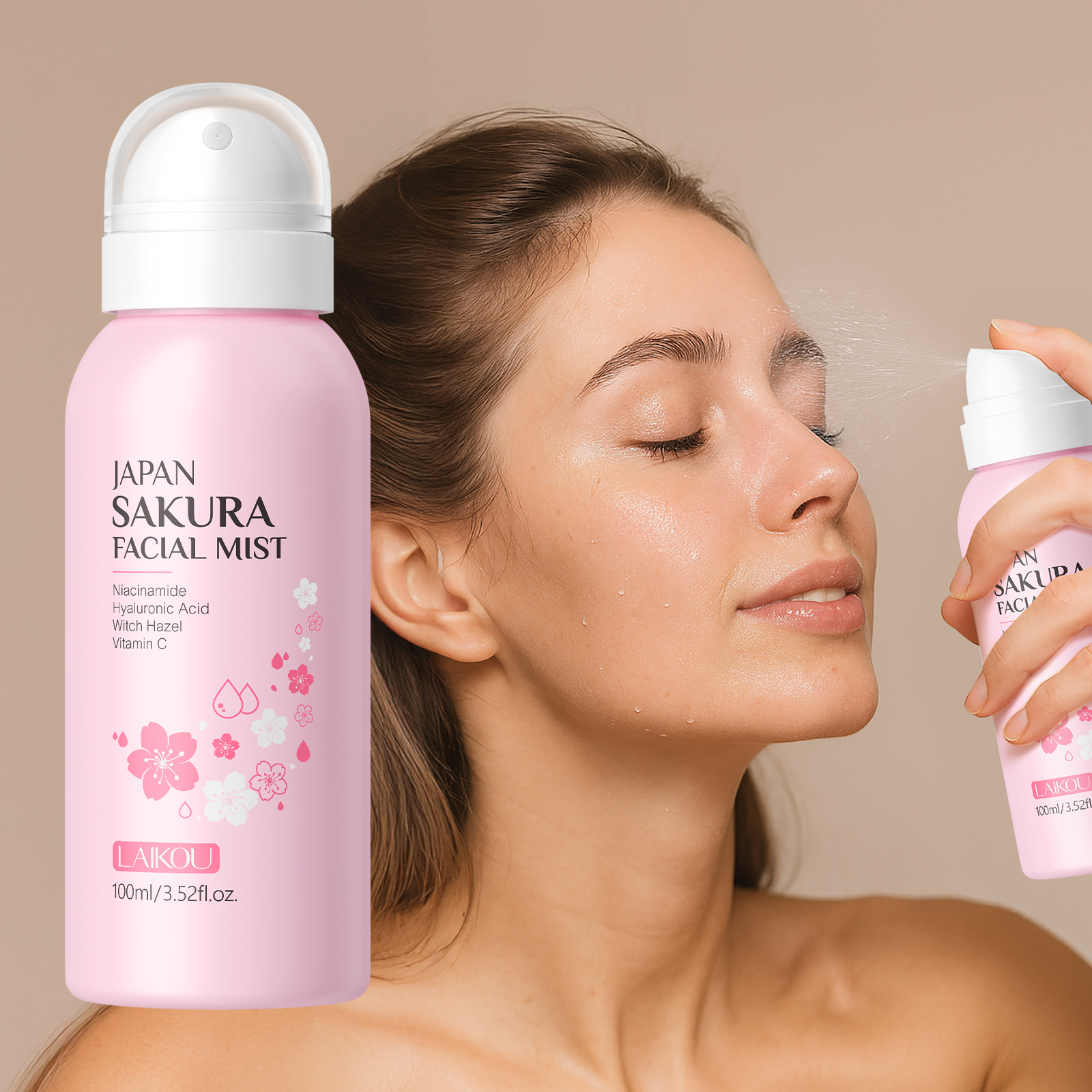 Lavender Pillow Spray - LAIKOU Japan Sakura Facial Mist 100ml