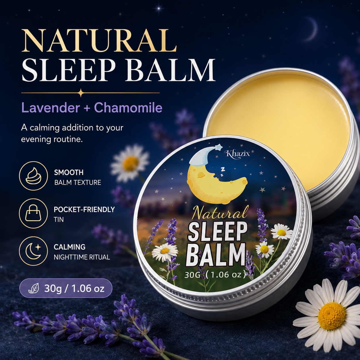 Lavender Pillow Spray - 30g Sleep Balm Lavender Chamomile Nighttime