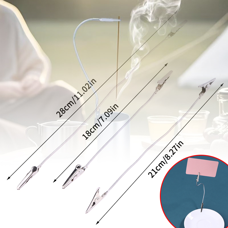 Home Fragrance Flowers - 10Pcs Double Headed Metal Incense Clip
