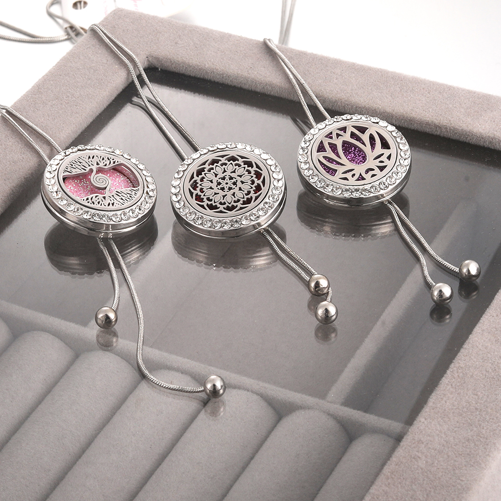 Diffuser Necklace Locket - New Aromatherapy Necklace Diffuser Pendant Open