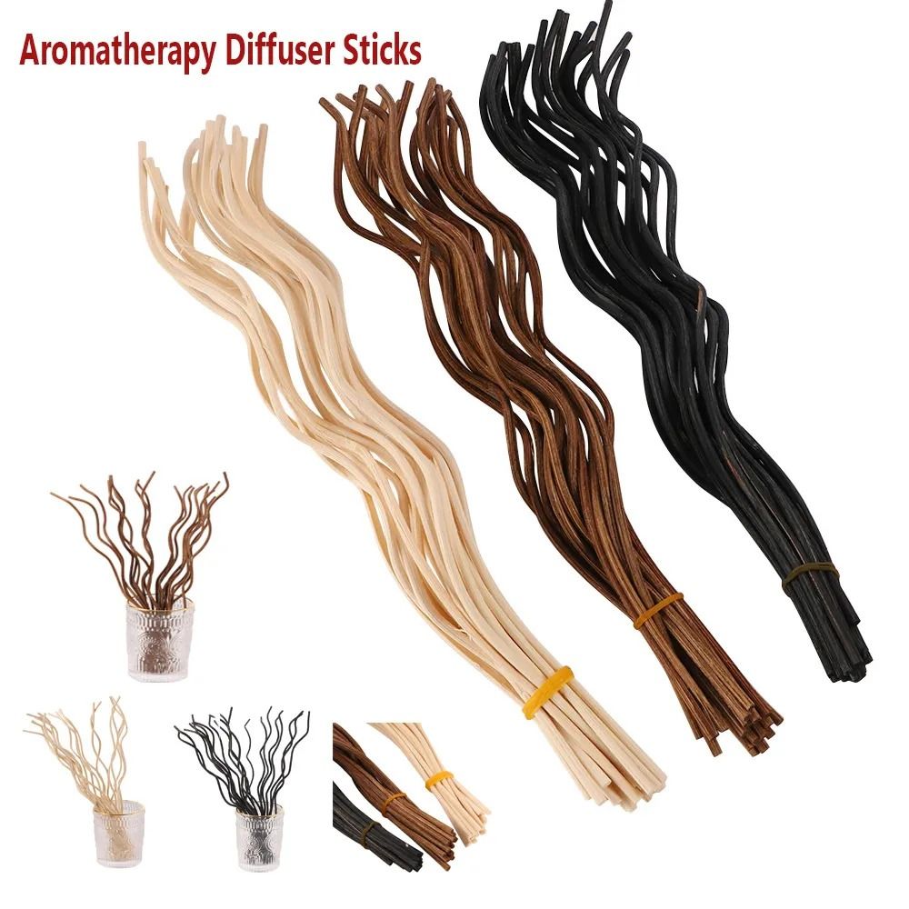 20Pcs Long Wavy Diffuser Stick - مراجعة Home Fragrance Reed Diffuser Refill وسعره