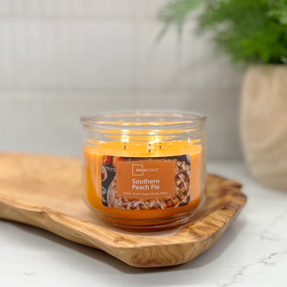 Southern Peach Pie Scented Lar - مراجعة Home Fragrance Warm Vanilla Scented Candle وسعره