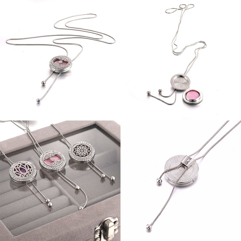 Fashion Adjustable Chain Aroma - مراجعة Diffuser Necklace Locket وسعره