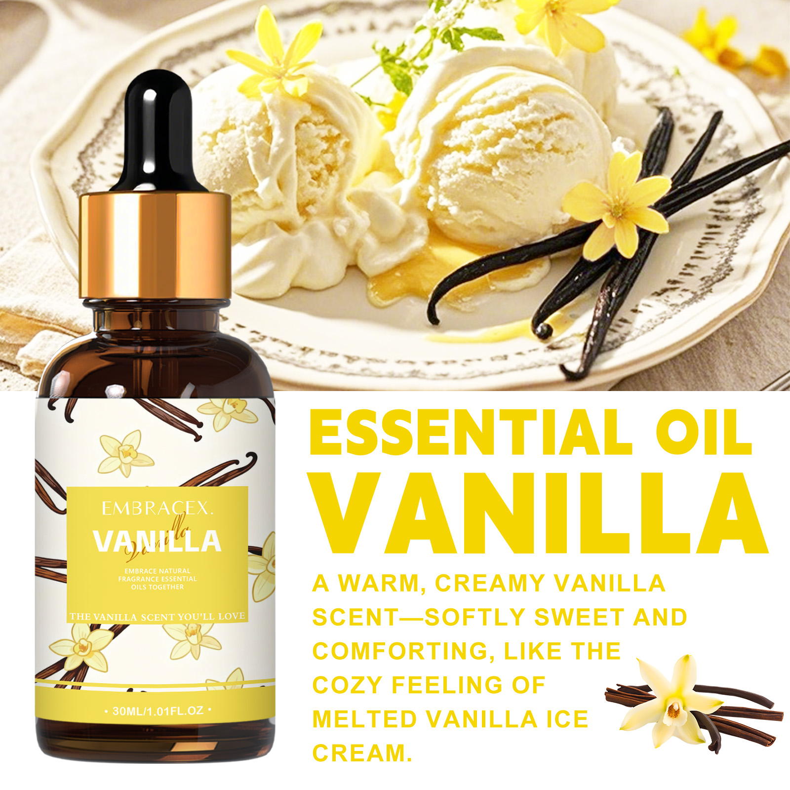 30ml Vanilla Essential Oil  Fo - مراجعة Home Fragrance Gift وسعره