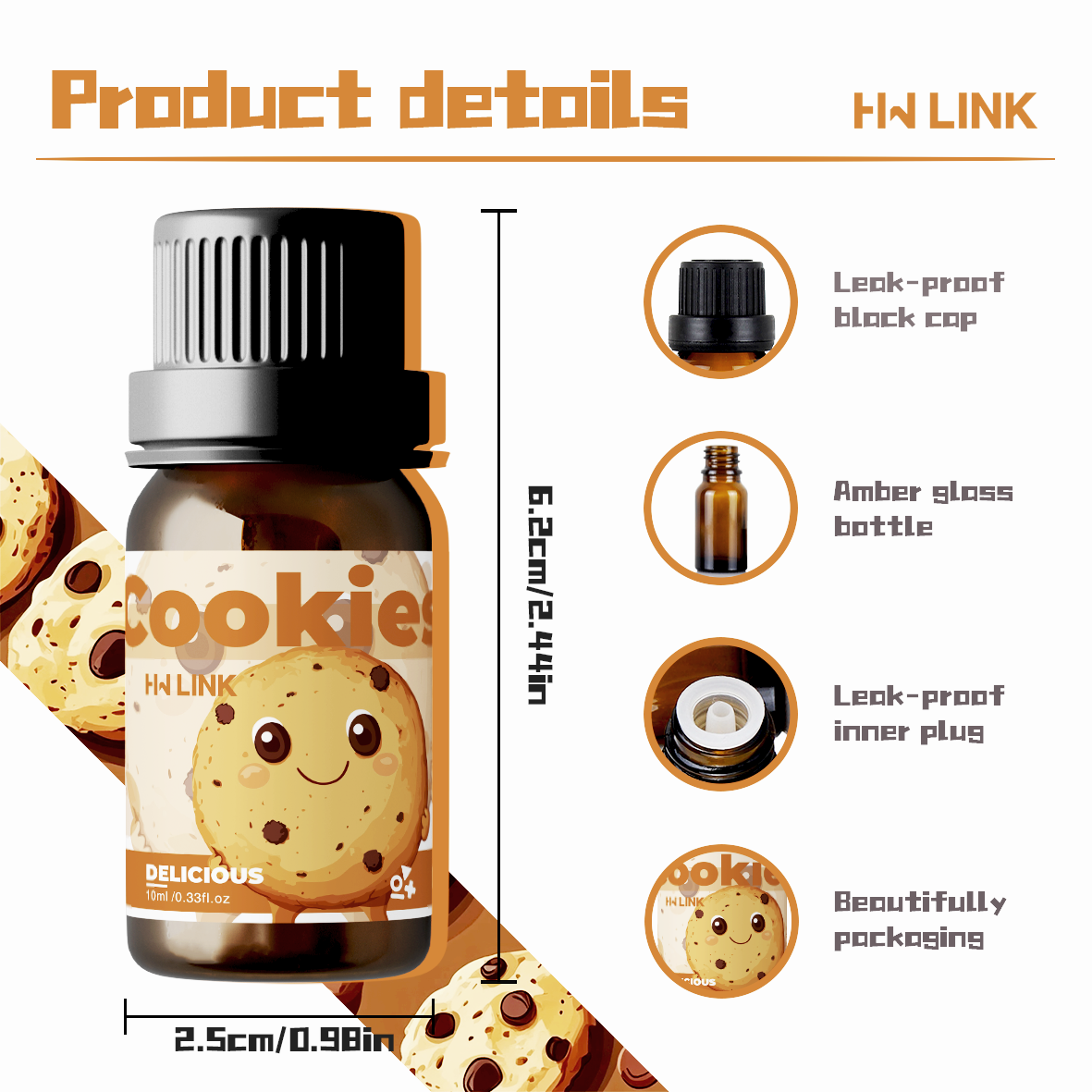 10ml Cookies Essential Oils  f - مراجعة Home Fragrance Gift وسعره