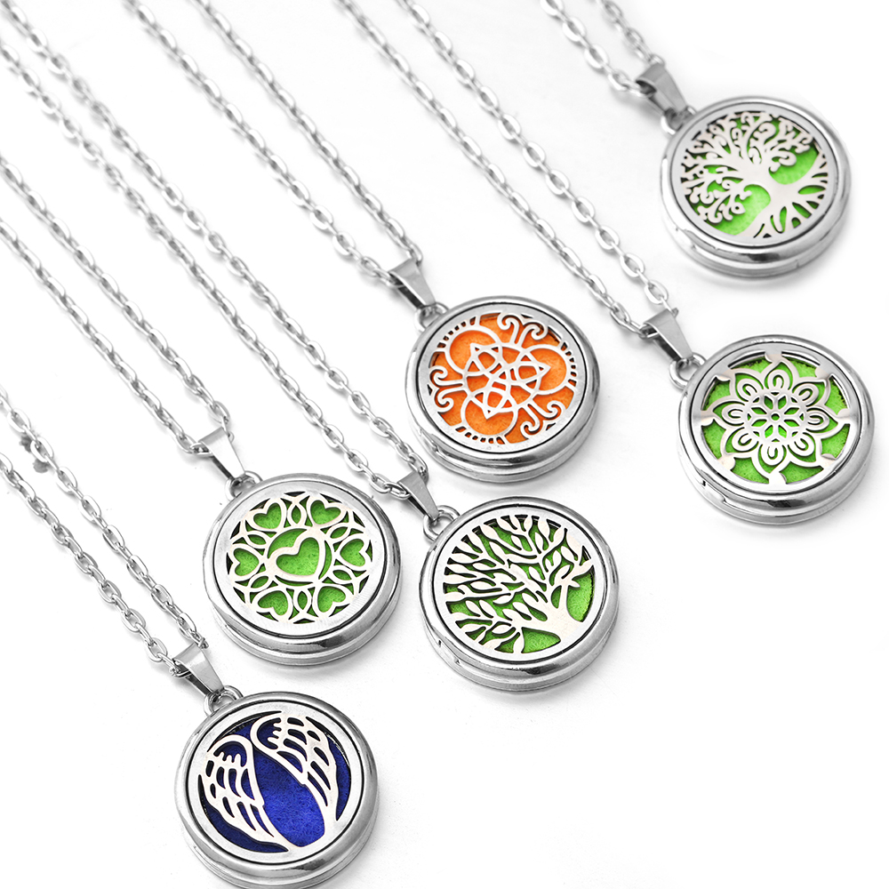 Fashion Angel Wings Butterfly  - مراجعة Diffuser Necklace Locket وسعره
