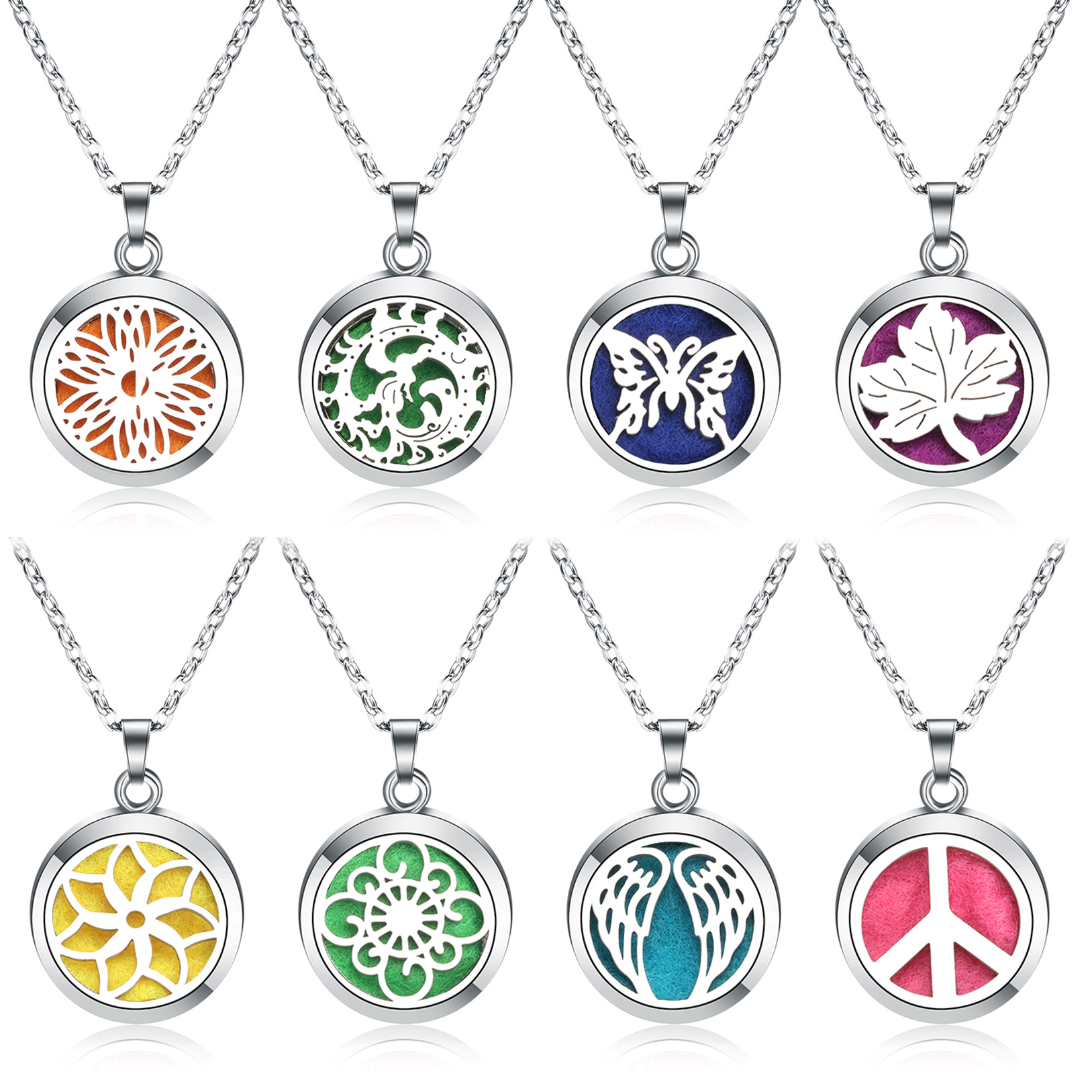 Fashion Angel Wings Butterfly  - مراجعة Diffuser Necklace Locket وسعره