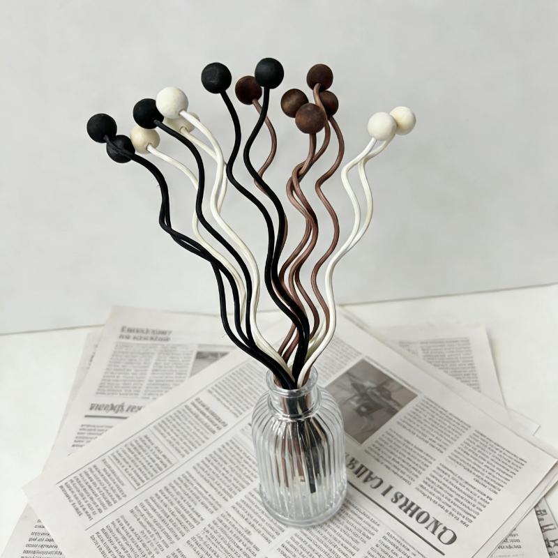 Wooden Bead Wave Shaped Rattan - مراجعة Home Fragrance Reed Diffuser Refill وسعره