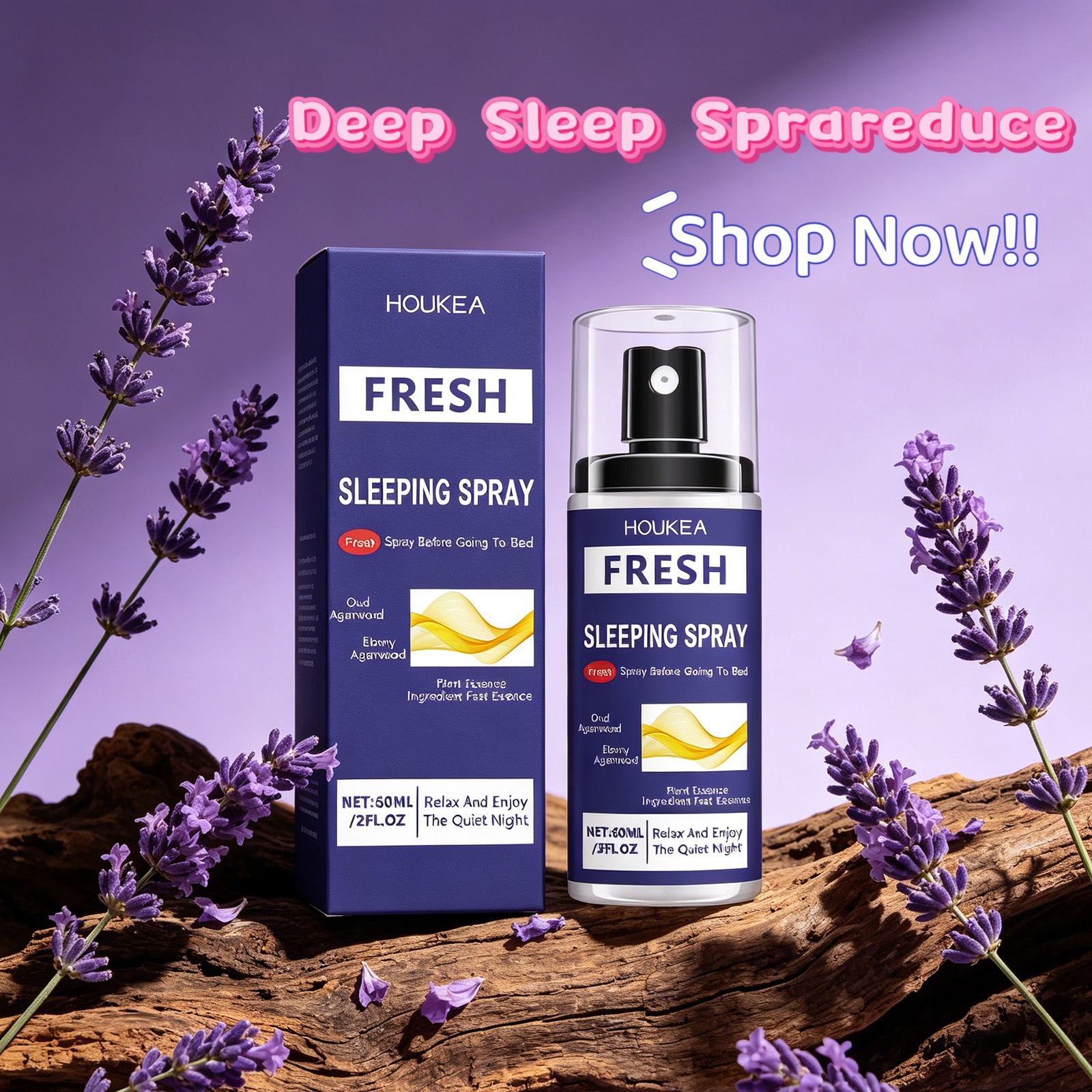 Houkea Lavender Sleep Spray to - مراجعة Lavender Pillow Spray وسعره