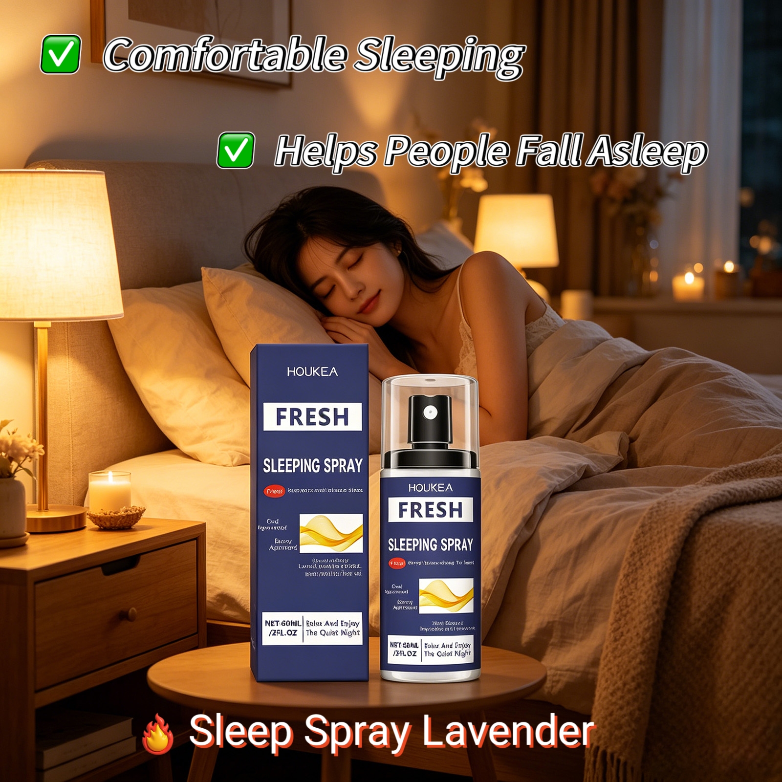 Houkea Lavender Sleep Spray to - مراجعة Lavender Pillow Spray وسعره
