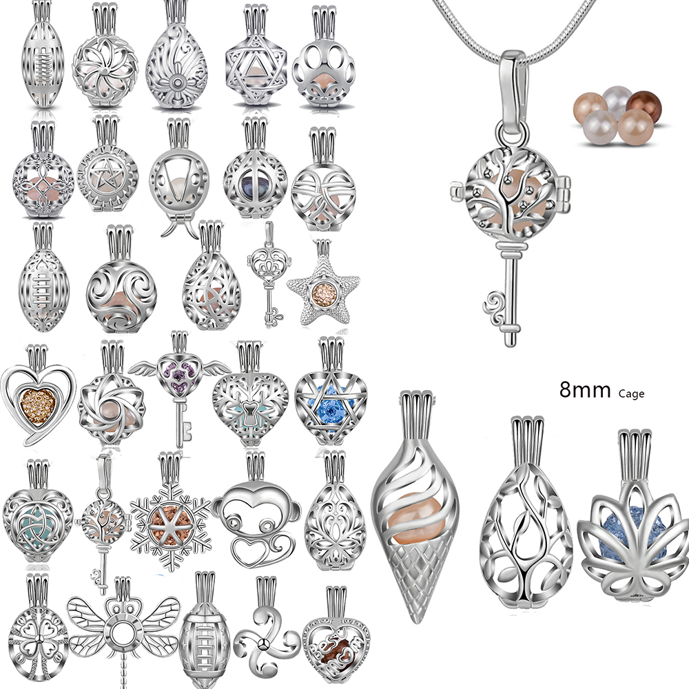 EUDORA Pearl Cage Silver Color - مراجعة Diffuser Necklace Locket وسعره