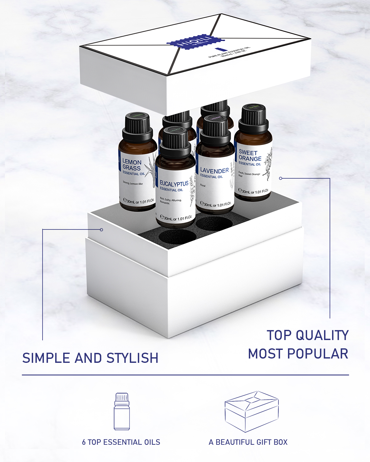 HIQILI 30ML 6-piece Set, Exqui - مراجعة Home Fragrance Gift وسعره