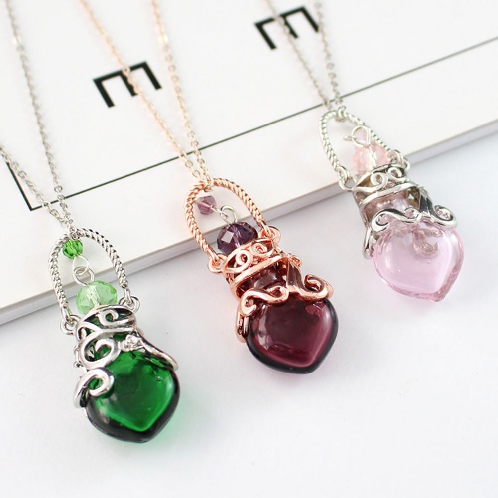 Multicolor Perfume Vial Neckla - مراجعة Diffuser Necklace Locket وسعره