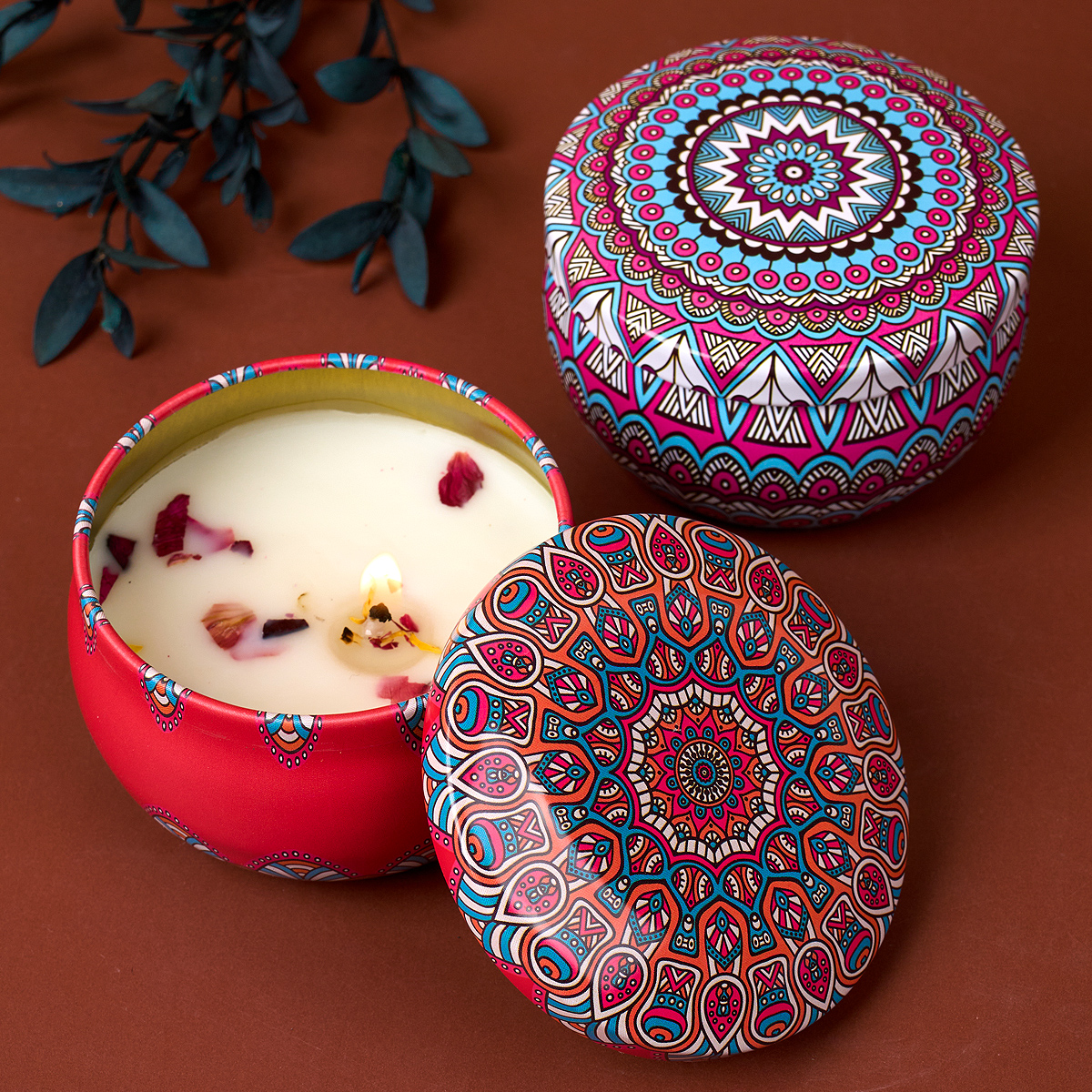 4PCS/Set Scented Candle Box Vi - مراجعة Home Fragrance Gift Set وسعره