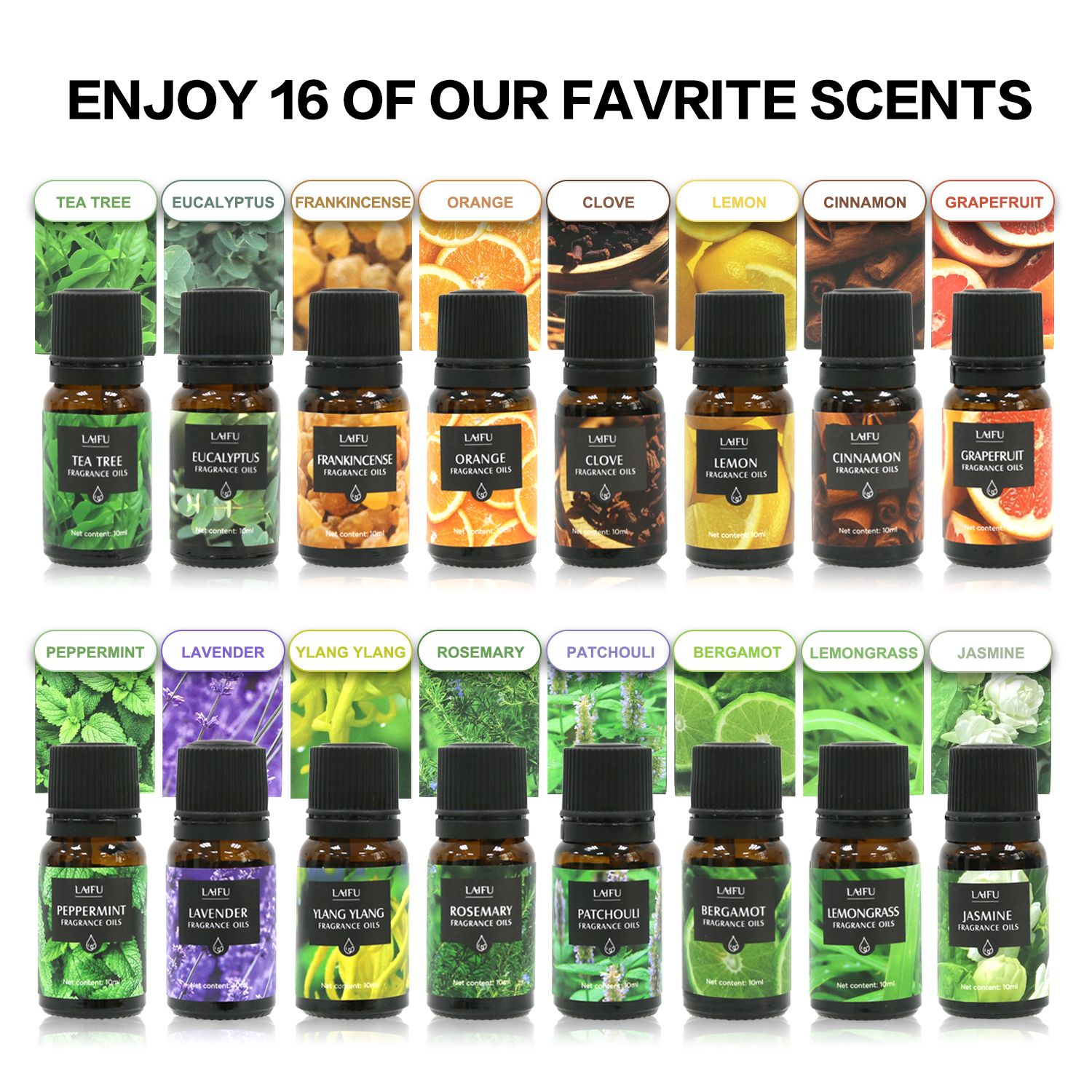 16x10ml Essential Oils Set for - مراجعة Home Fragrance Gift Set وسعره