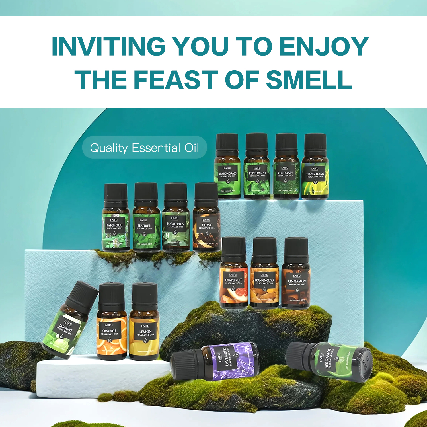 16x10ml Essential Oils Set for - مراجعة Home Fragrance Gift Set وسعره