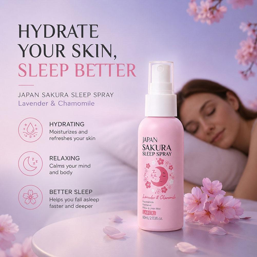 LAIKOU Japan Sakura Sleep Pill - مراجعة Lavender Pillow Spray وسعره