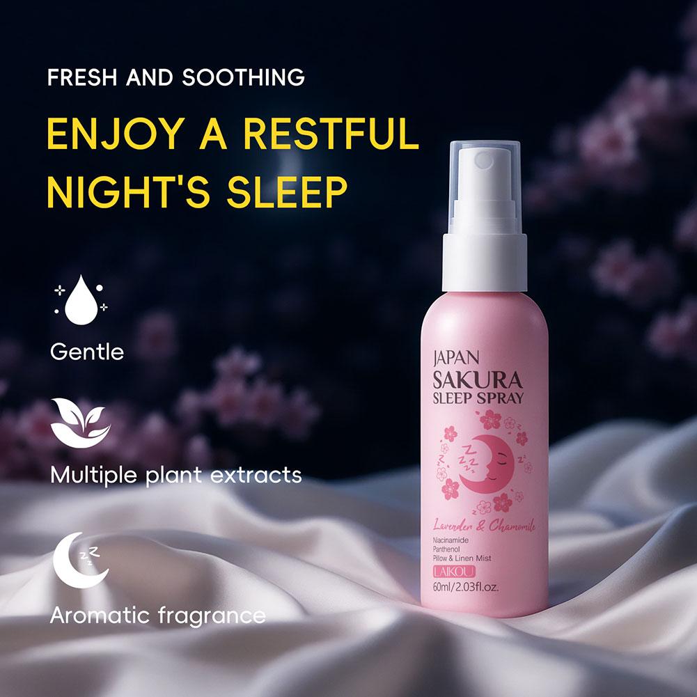 LAIKOU Japan Sakura Sleep Pill - مراجعة Lavender Pillow Spray وسعره