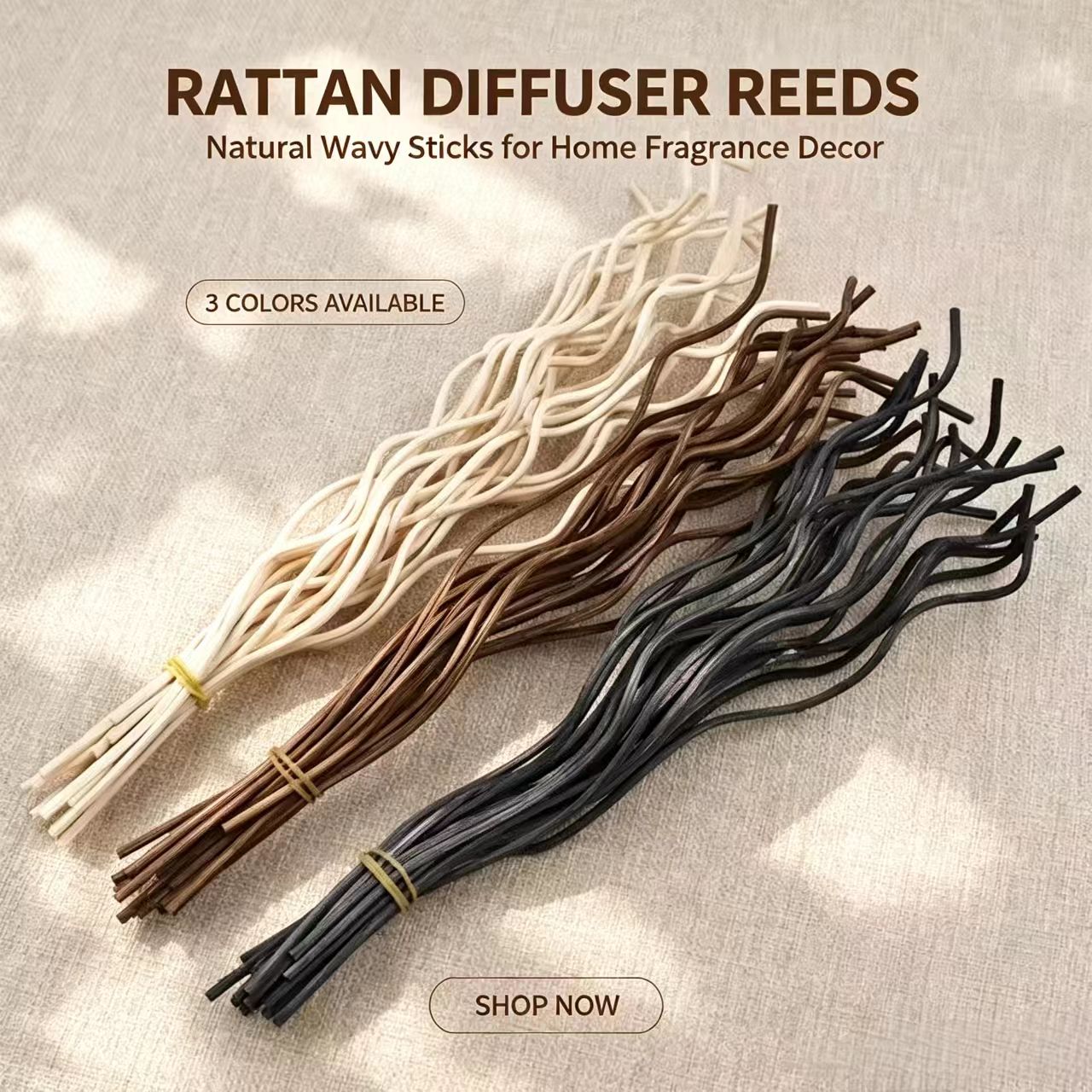 20Pcs Long Wavy Rattan Reed Di - مراجعة Home Fragrance Reed Diffuser Refill وسعره
