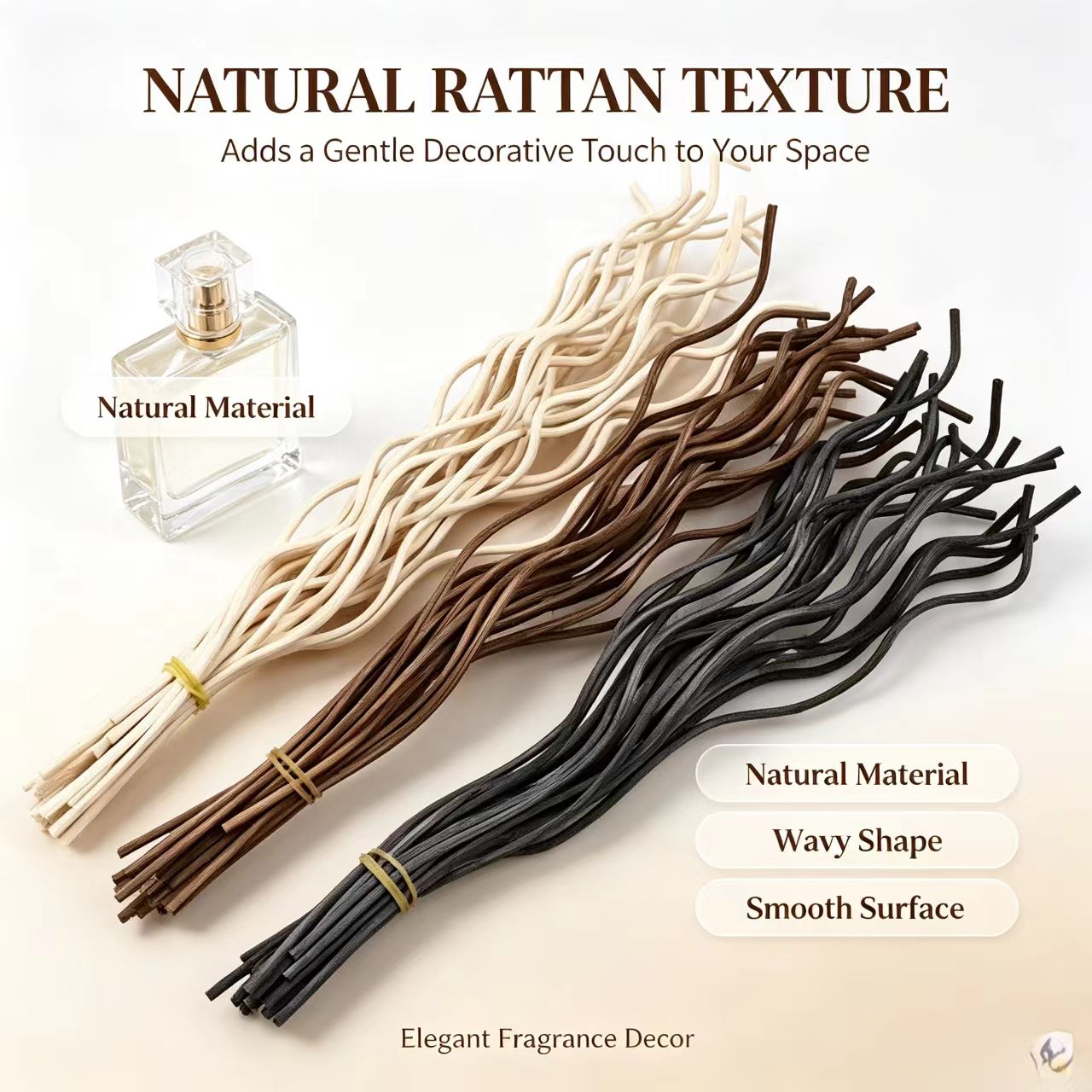 20Pcs Long Wavy Rattan Reed Di - مراجعة Home Fragrance Reed Diffuser Refill وسعره