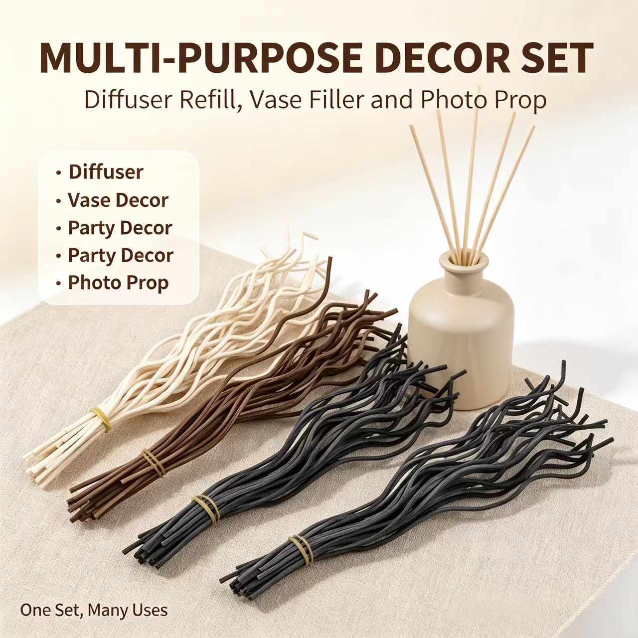 20Pcs Long Wavy Rattan Reed Di - مراجعة Home Fragrance Reed Diffuser Refill وسعره