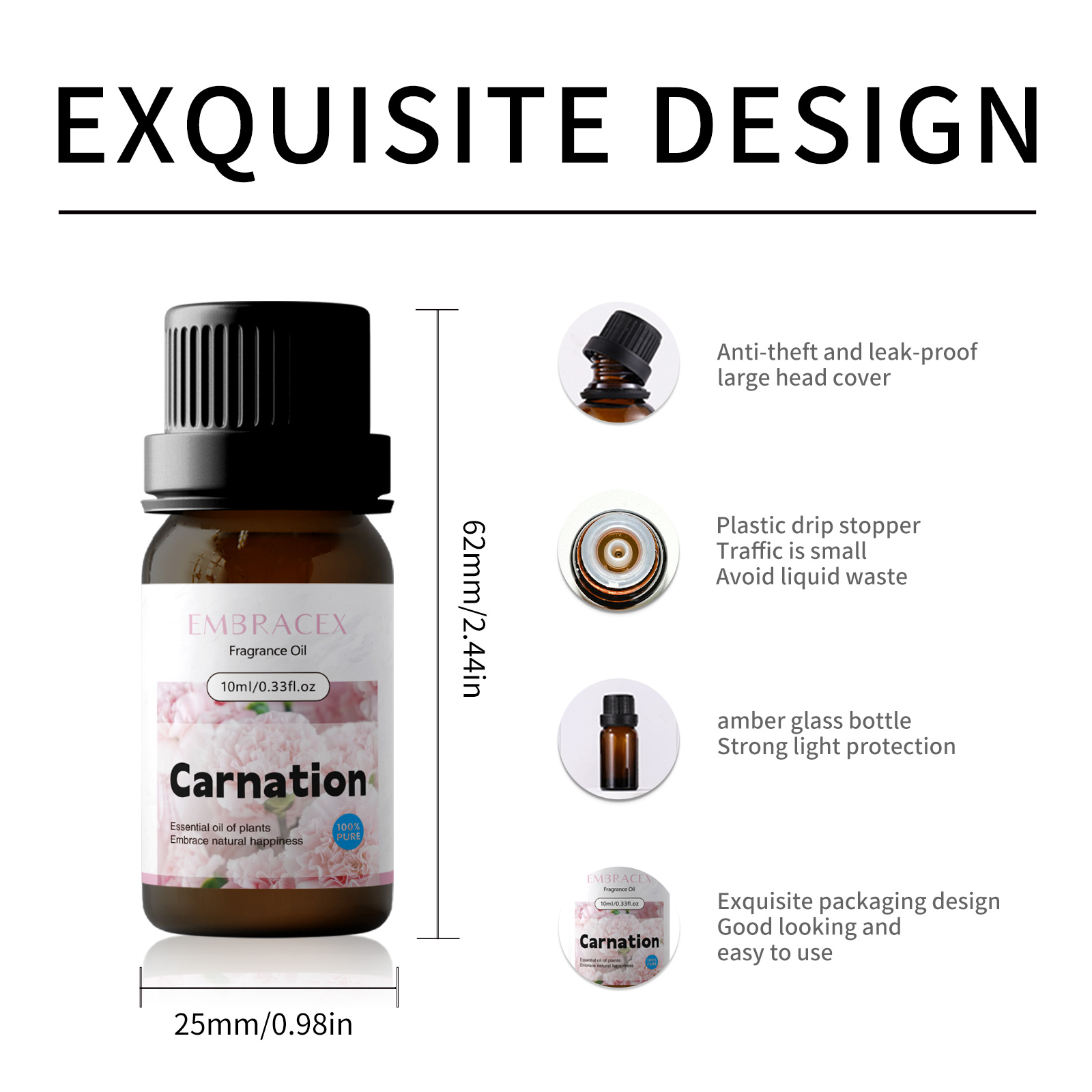 10ml Carnation Essential Oil F - مراجعة Home Fragrance Gift وسعره