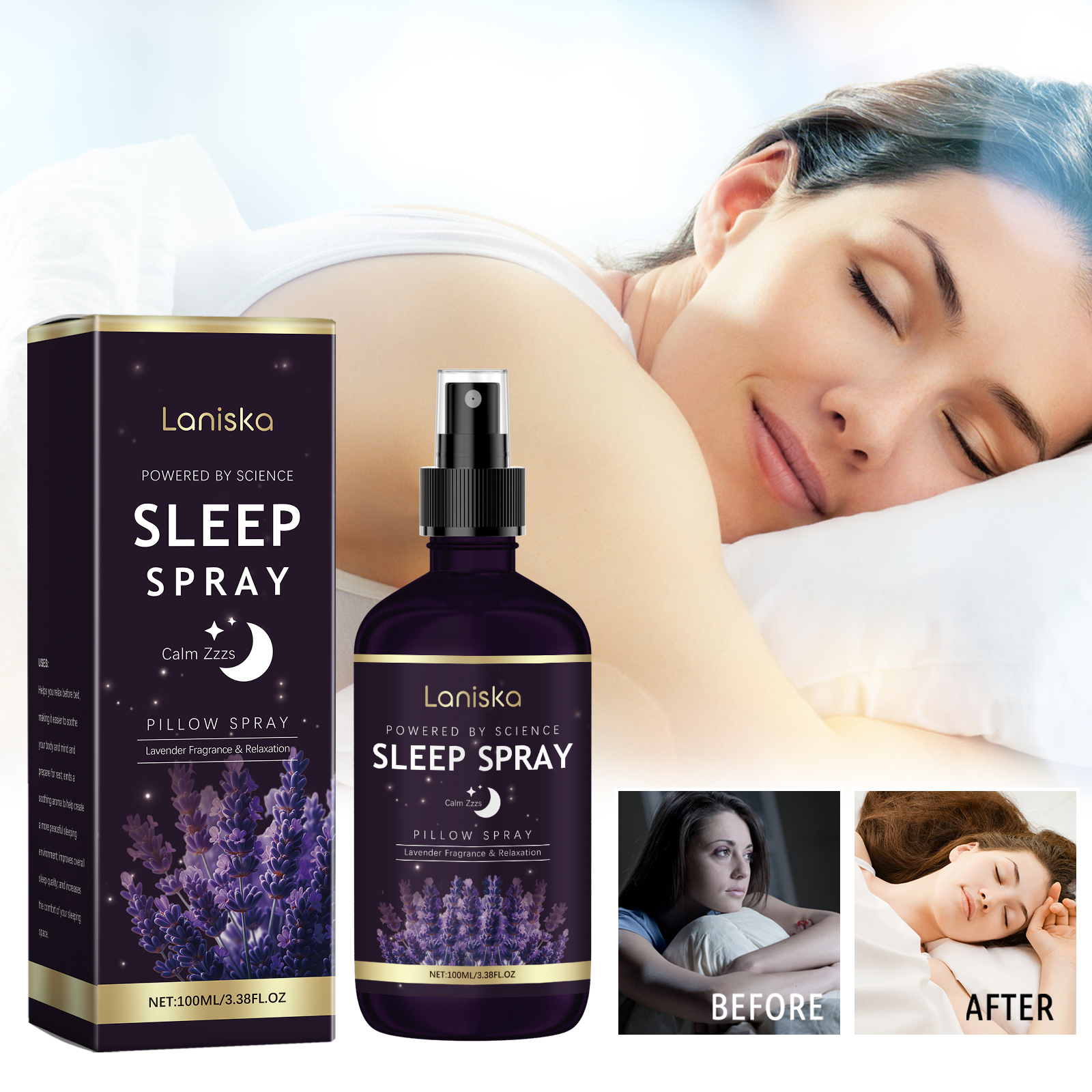 100ml Lavender Aromatherapy Sl - مراجعة Lavender Pillow Spray وسعره