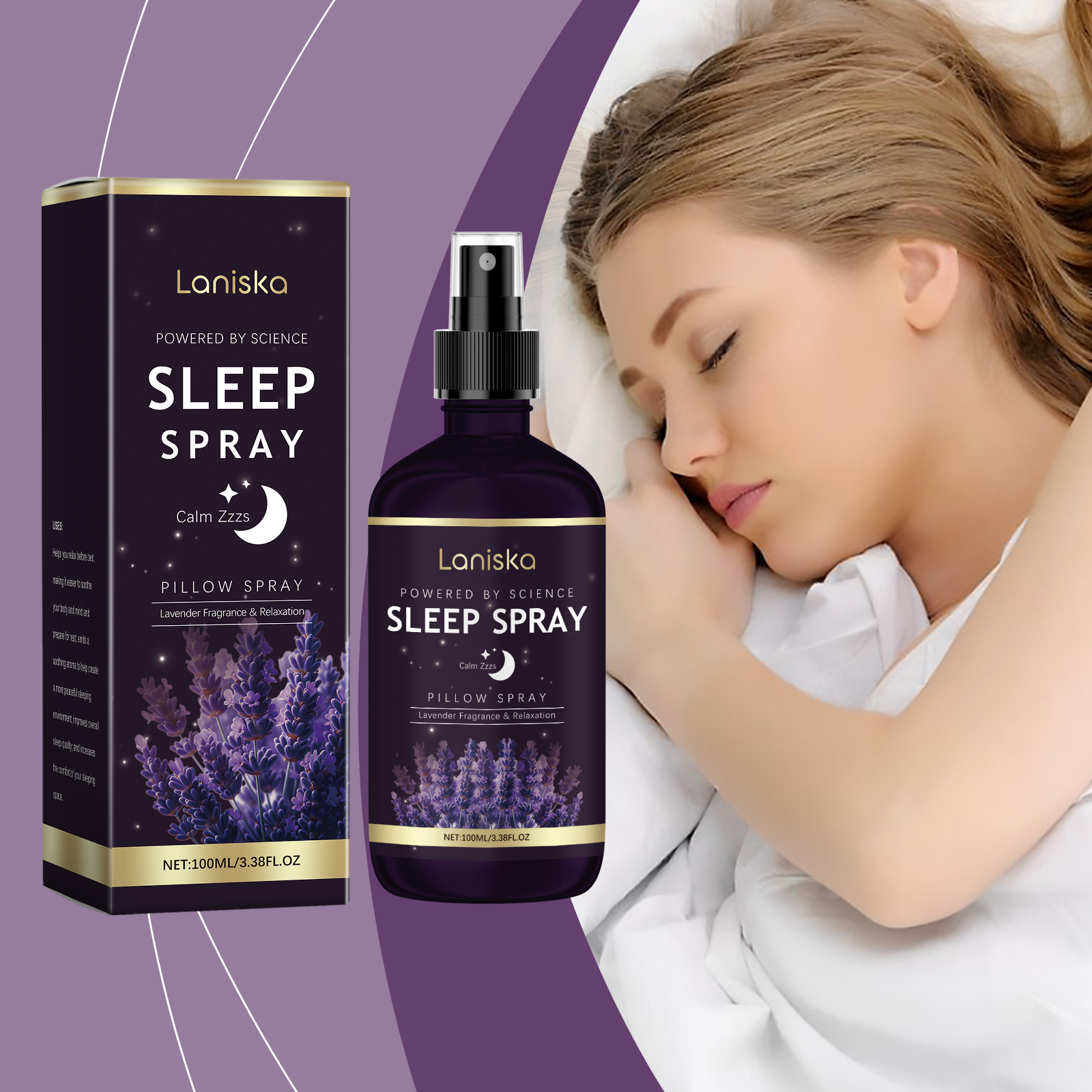 100ml Lavender Aromatherapy Sl - مراجعة Lavender Pillow Spray وسعره