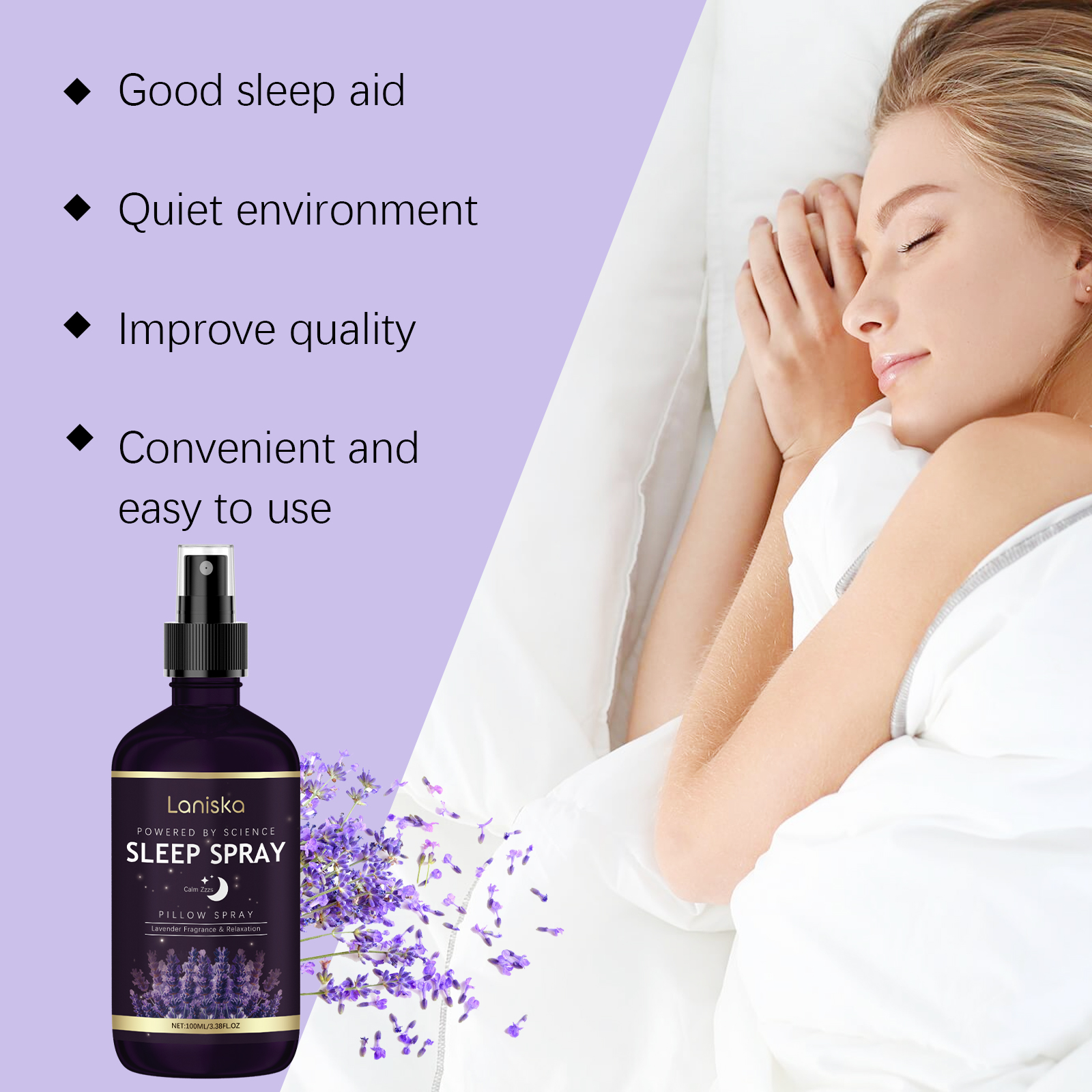 100ml Lavender Aromatherapy Sl - مراجعة Lavender Pillow Spray وسعره