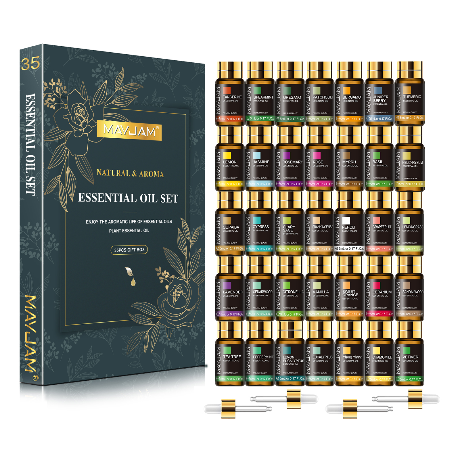 MAYJAM 35 Bottles Aromatherapy - مراجعة Home Fragrance Gift وسعره