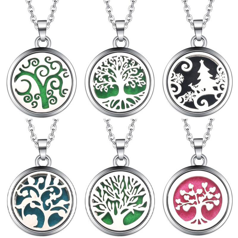 Tree Of Life Aroma Box Necklac - مراجعة Diffuser Necklace Locket وسعره