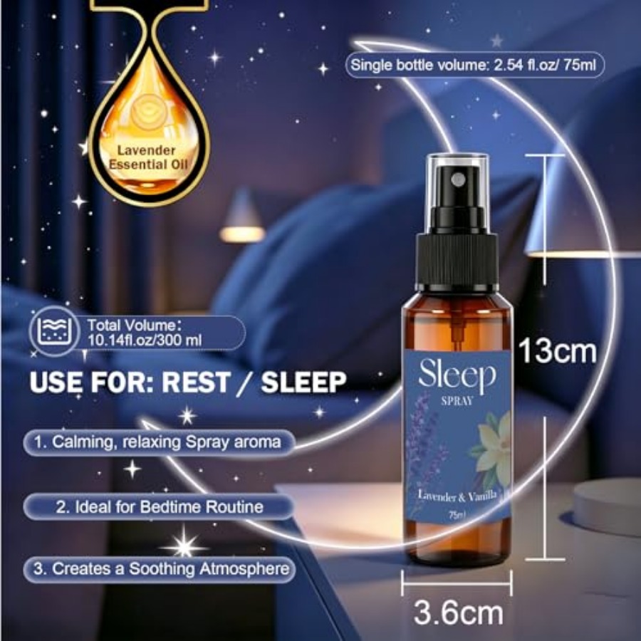 Sleep Spray, 0.4 oz Calming La - مراجعة Lavender Pillow Spray وسعره