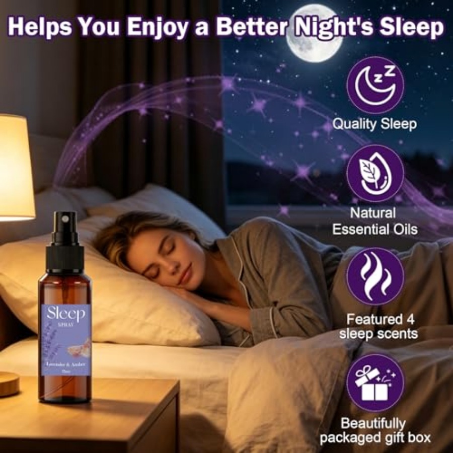Sleep Spray, 0.4 oz Calming La - مراجعة Lavender Pillow Spray وسعره