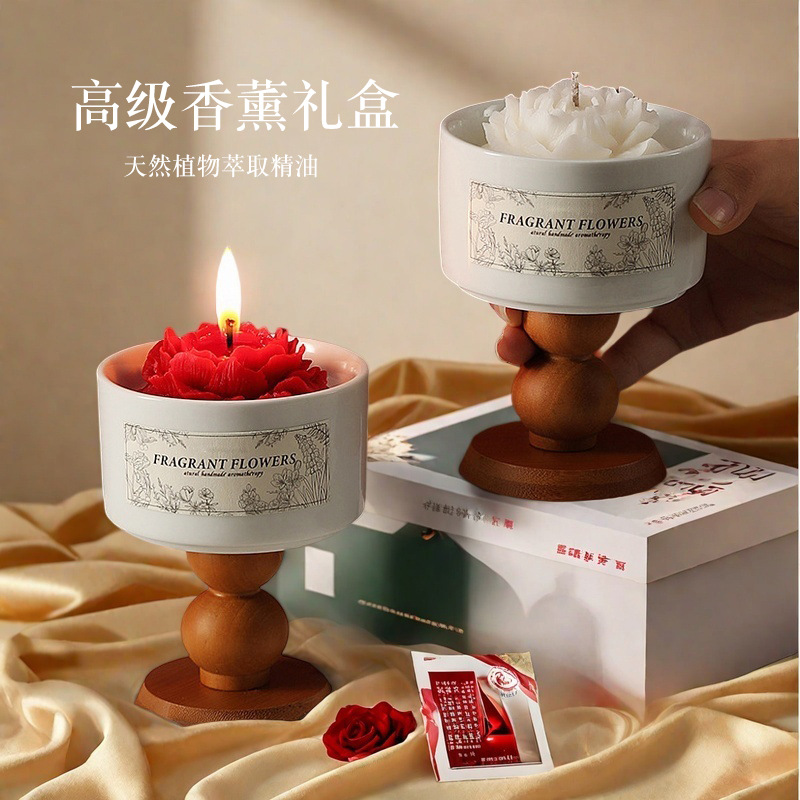 High-end Camellia Scented Cand - مراجعة Home Fragrance Gift Set وسعره