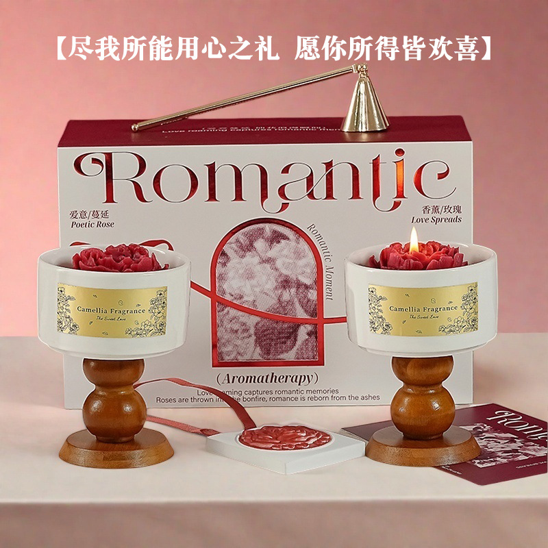 High-end Camellia Scented Cand - مراجعة Home Fragrance Gift Set وسعره