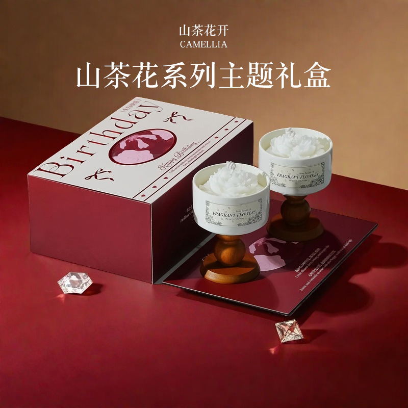 High-end Camellia Scented Cand - مراجعة Home Fragrance Gift Set وسعره