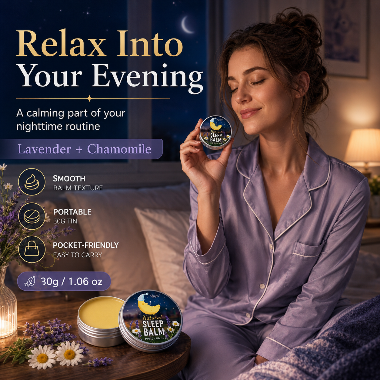 30g Sleep Balm Lavender Chamom - مراجعة Lavender Pillow Spray وسعره
