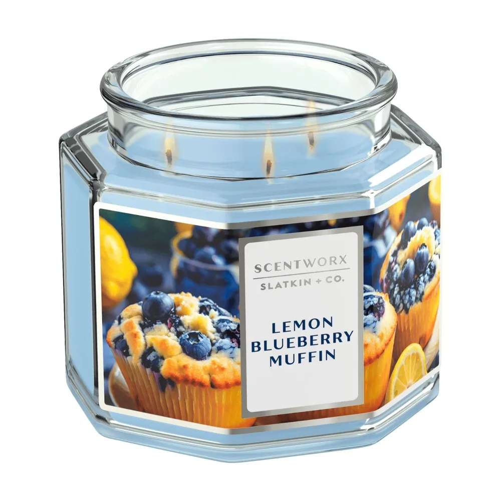 Large 14.5 Ounce Lemon Blueber - مراجعة Home Fragrance Blueberry Scented Candle وسعره