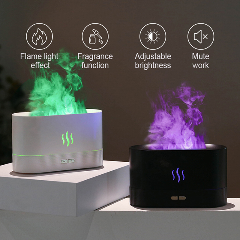 USB Desktop Flame Aroma Diffus - مراجعة Home Fragrance Diffusers وسعره