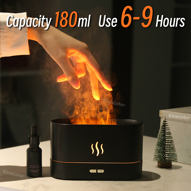 USB Desktop Flame Aroma Diffus - مراجعة Home Fragrance Diffusers وسعره