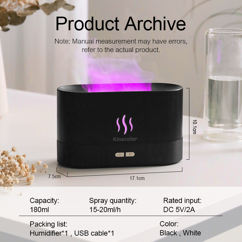 USB Desktop Flame Aroma Diffus - مراجعة Home Fragrance Diffusers وسعره
