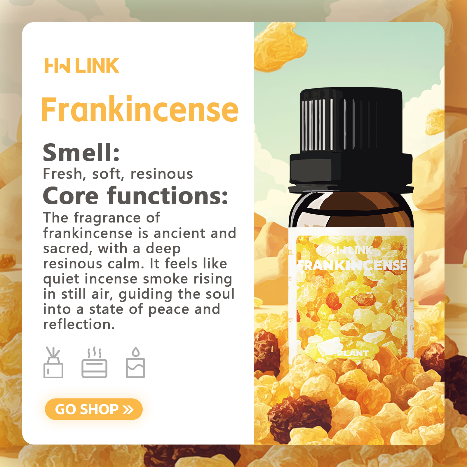 Frankincense Essential Oil 10m - مراجعة Home Fragrance Gift وسعره