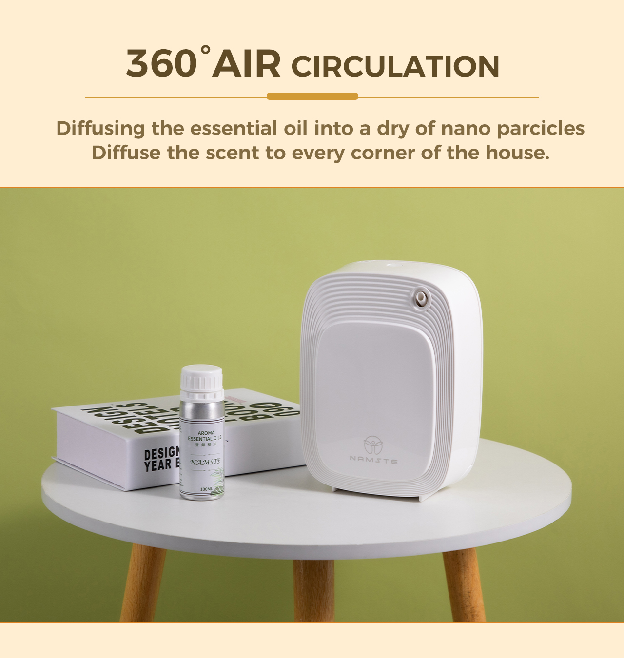 Namste 1000m³ Aroma Diffuser M - مراجعة Home Fragrance Flowers وسعره