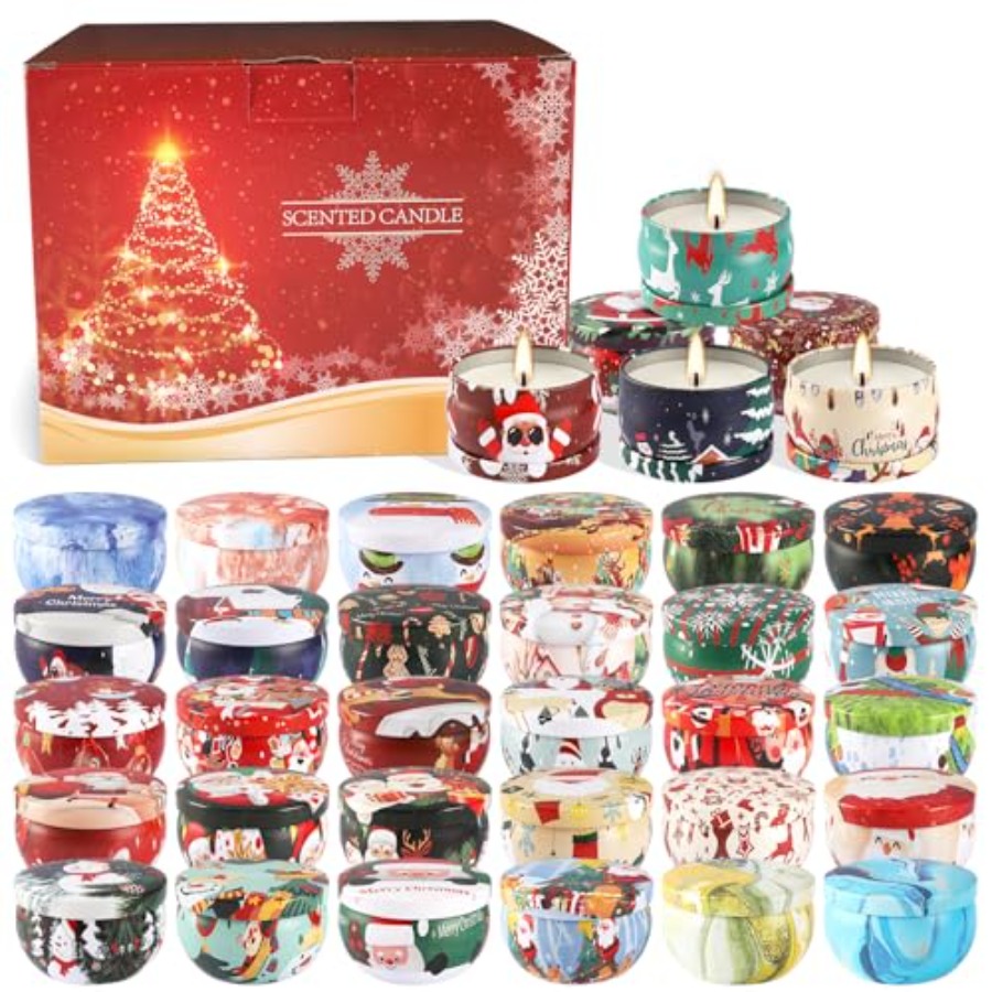 36 Pack Christmas Scented Cand - مراجعة Home Fragrance Gift Set وسعره