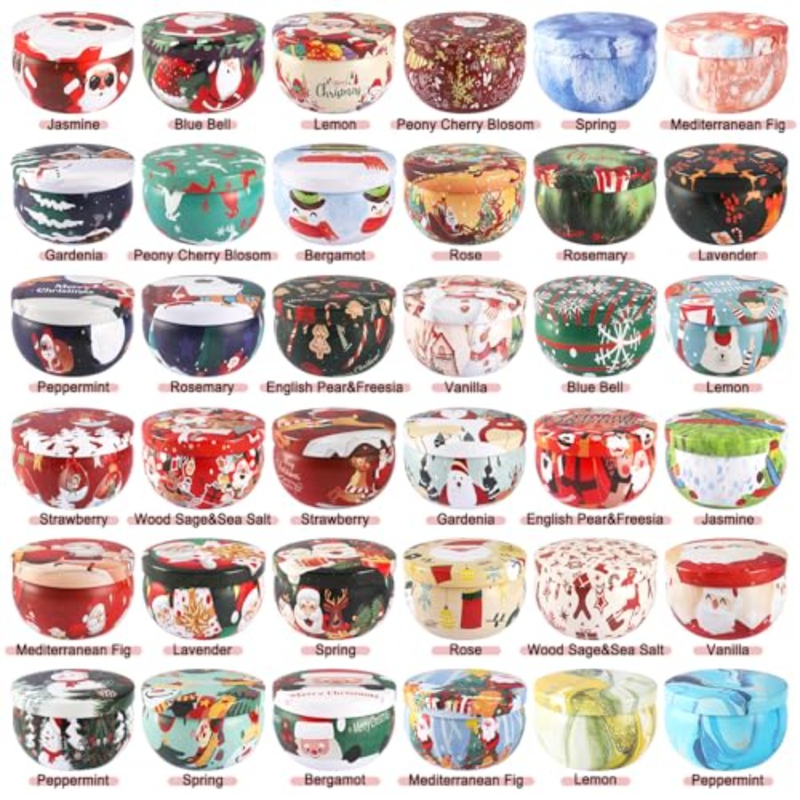 36 Pack Christmas Scented Cand - مراجعة Home Fragrance Gift Set وسعره
